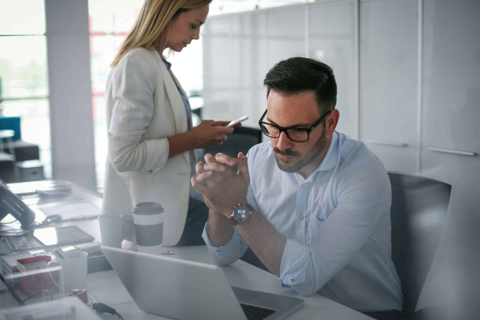 two business people at work